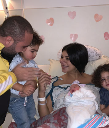 Rima Fakih Slaiby gives birth to third child, Amira