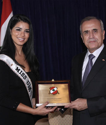 Honored with a Gold Medal by the President of Lebanon