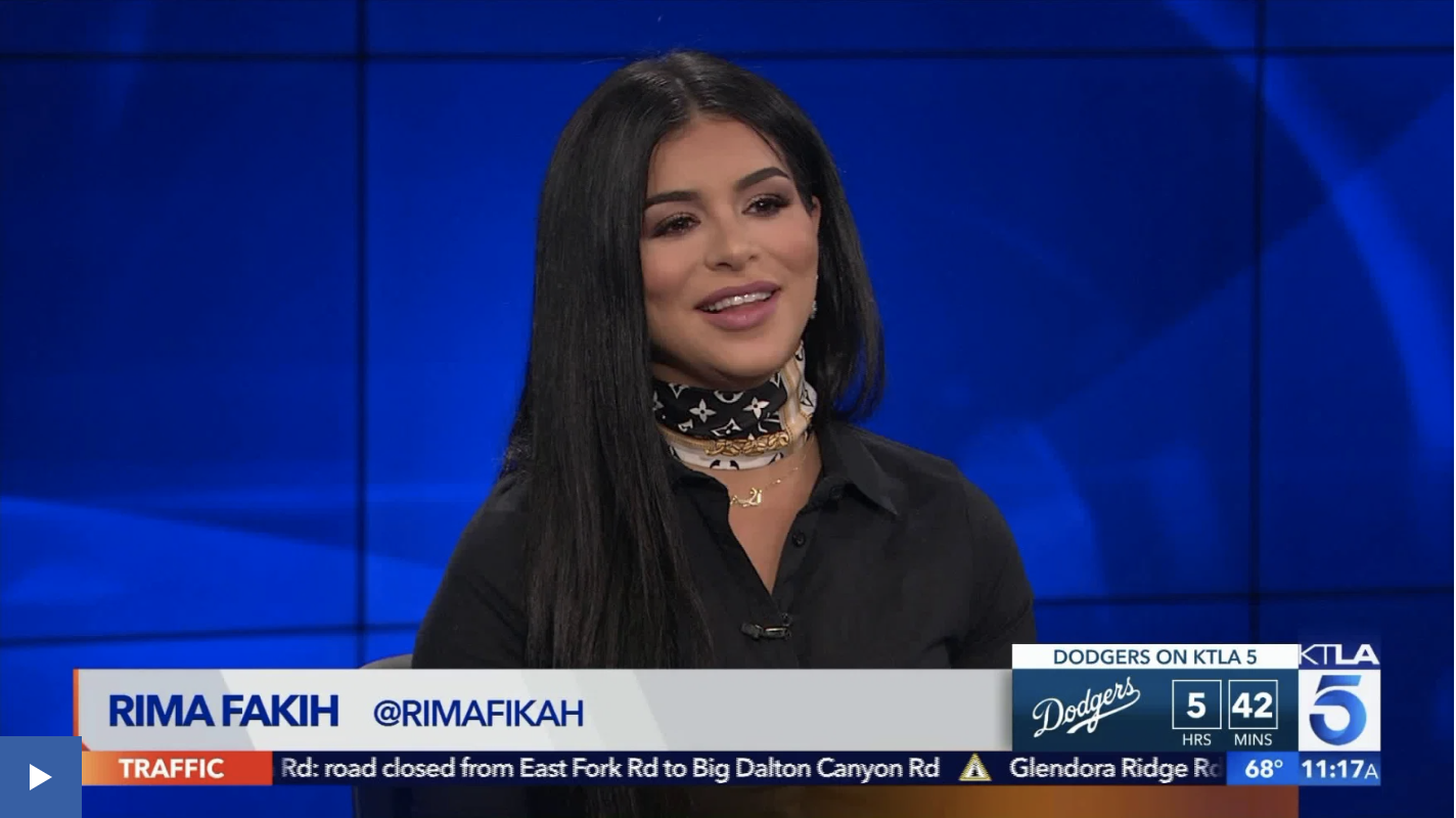 Honored as Arab of the month during Arab Heritage Month on KTLA Fox