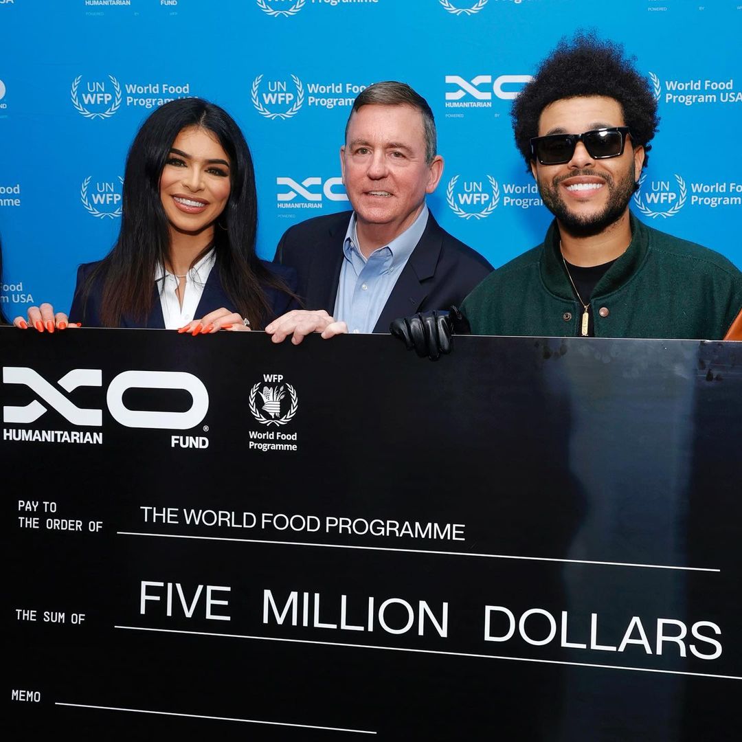Helps Receive 5 Million Dollar Donation Made By The Weeknd To The World Food Programme